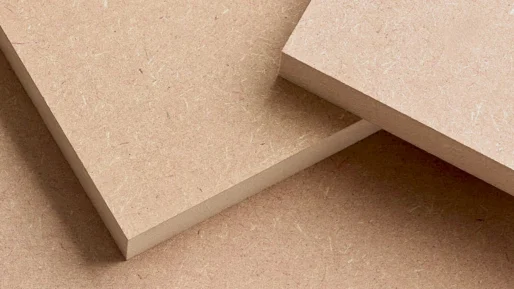 3 pieces of standard grade MDF placed on top of each other